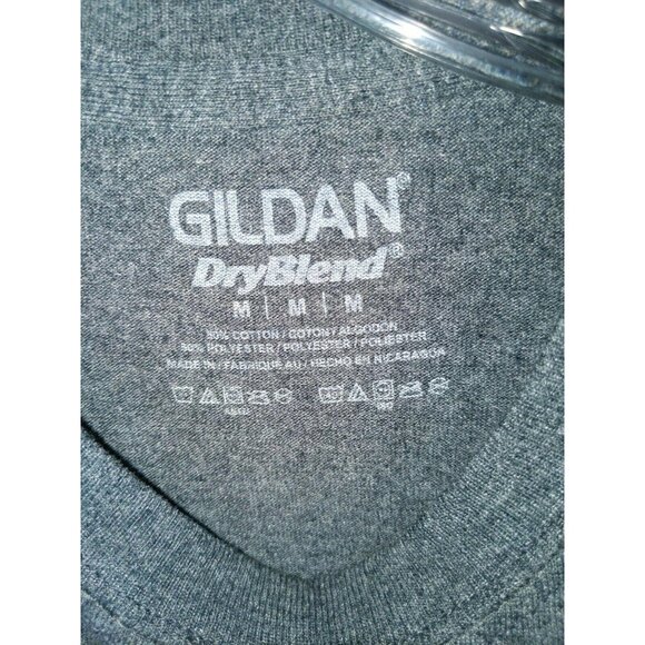 Gildan Medium Gray Cotton Blend Action T-Shirt Dry Blend 30c - Picture 4 of 7